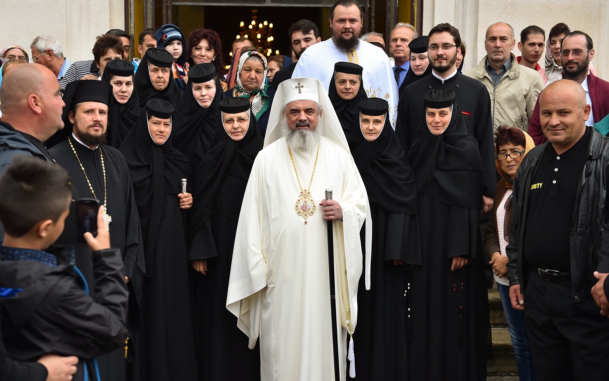 The Patriarch of Romania at Ghighiu Monastery