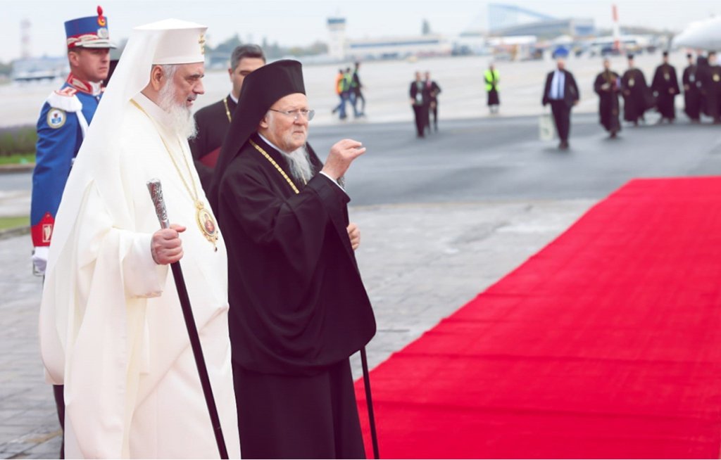 Patriarhul Ecumenic Bartolomeu I a ajuns în România